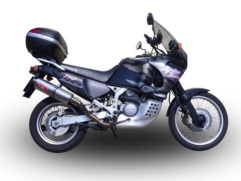 GPR-Exhaust---Trioval-Slip-on-for-Africa-TWIN-NXR-XRV-750-RD04-from-1990-to-1992-dB-Killer-Link-Pipe