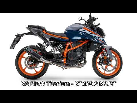 GPR-Exhaust---M3-Black-Titanium-Slip-on-for-DUKE-200-from-2024-to-2025-dB-Killer-Link-Pipe