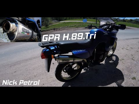 GPR-Exhaust---Furore-Nero-Slip-on-for-Transalp-XL-600-V-from-1996-to-1999-dB-Killer-Link-Pipe