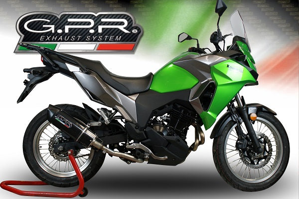 GPR-Exhaust---Furore-Evo4-Nero-Slip-on-for-Versys-X-300-from-2022-to-2023-dB-Killer-Link-Pipe-Catalyst
