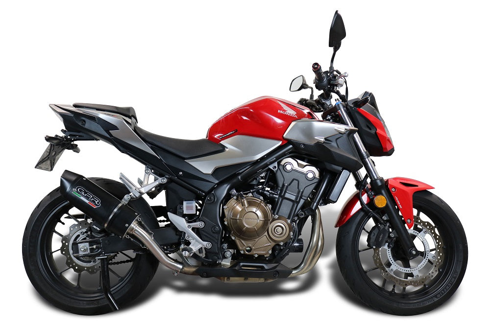 GPR-Exhaust---Furore-Nero-Slip-on-for-CB500-HORNET-from-2024-to-2025-dB-Killer-Link-Pipe