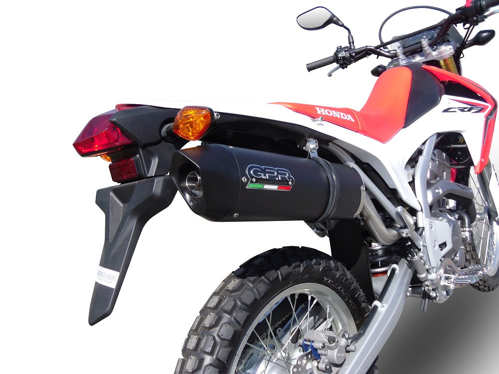 GPR-Exhaust---Furore-Nero-Slip-on-for-CRF-250-L-from-2013-to-2016-dB-Killer-Link-Pipe-Catalyst