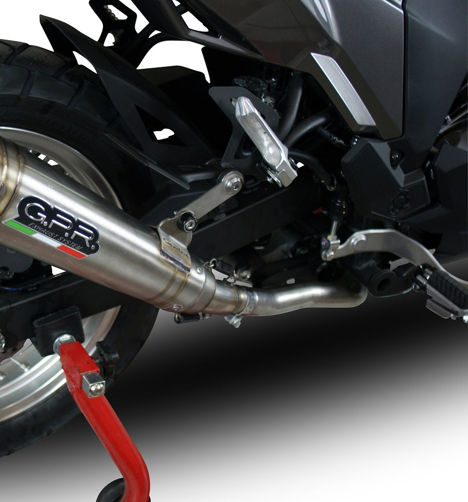 GPR-Exhaust---Powercone-Evo-Slip-on-for-Versys-X-300-from-2017-to-2021-dB-Killer-Link-Pipe-Catalyst