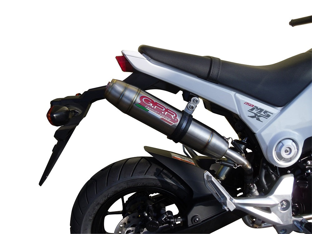 GPR-Exhaust---Deeptone-Inox-Slip-on-for-MSX-GROM-125-from-2018-to-2020-dB-Killer-Link-Pipe