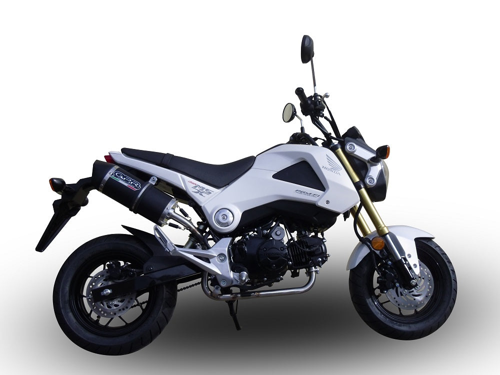 GPR-Exhaust---Furore-Nero-Full-Line-for-MSX-GROM-125-from-2018-to-2020-dB-Killer-Catalyst
