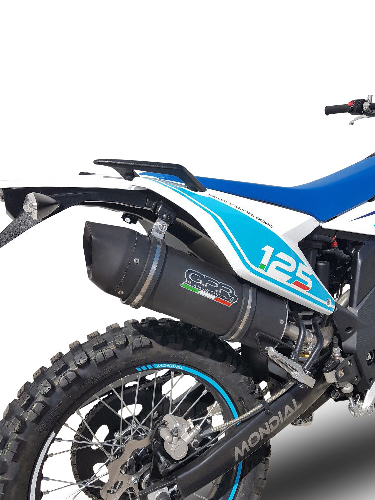 GPR-Exhaust---Furore-Evo4-Nero-Slip-on-for-XSM-125-Supermoto-from-2018-to-2020-dB-Killer-Link-Pipe-Catalyst