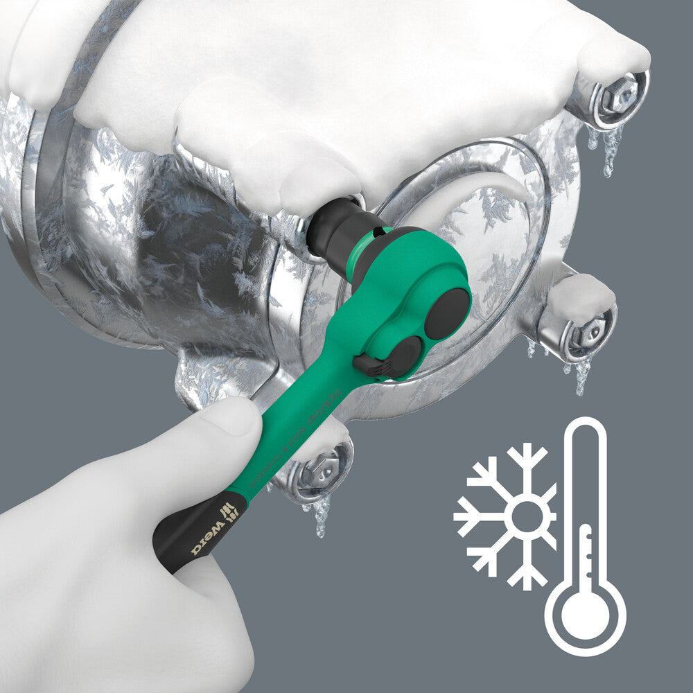 Wera Tools - 8010 B Zyklop Comfort Ratchet, with reversing lever, with 3/8" drive