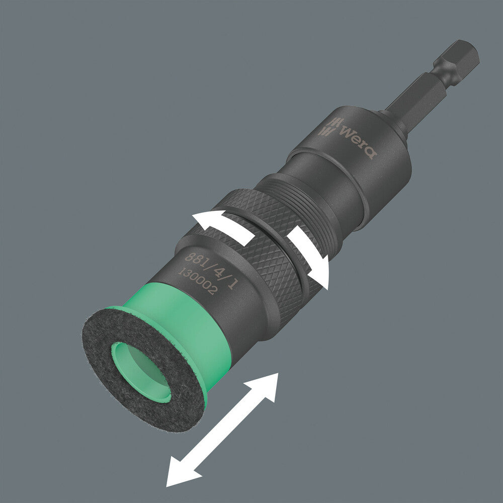 Wera Tools - 881/4/1 SB Bit holder with variable screw depth limitation