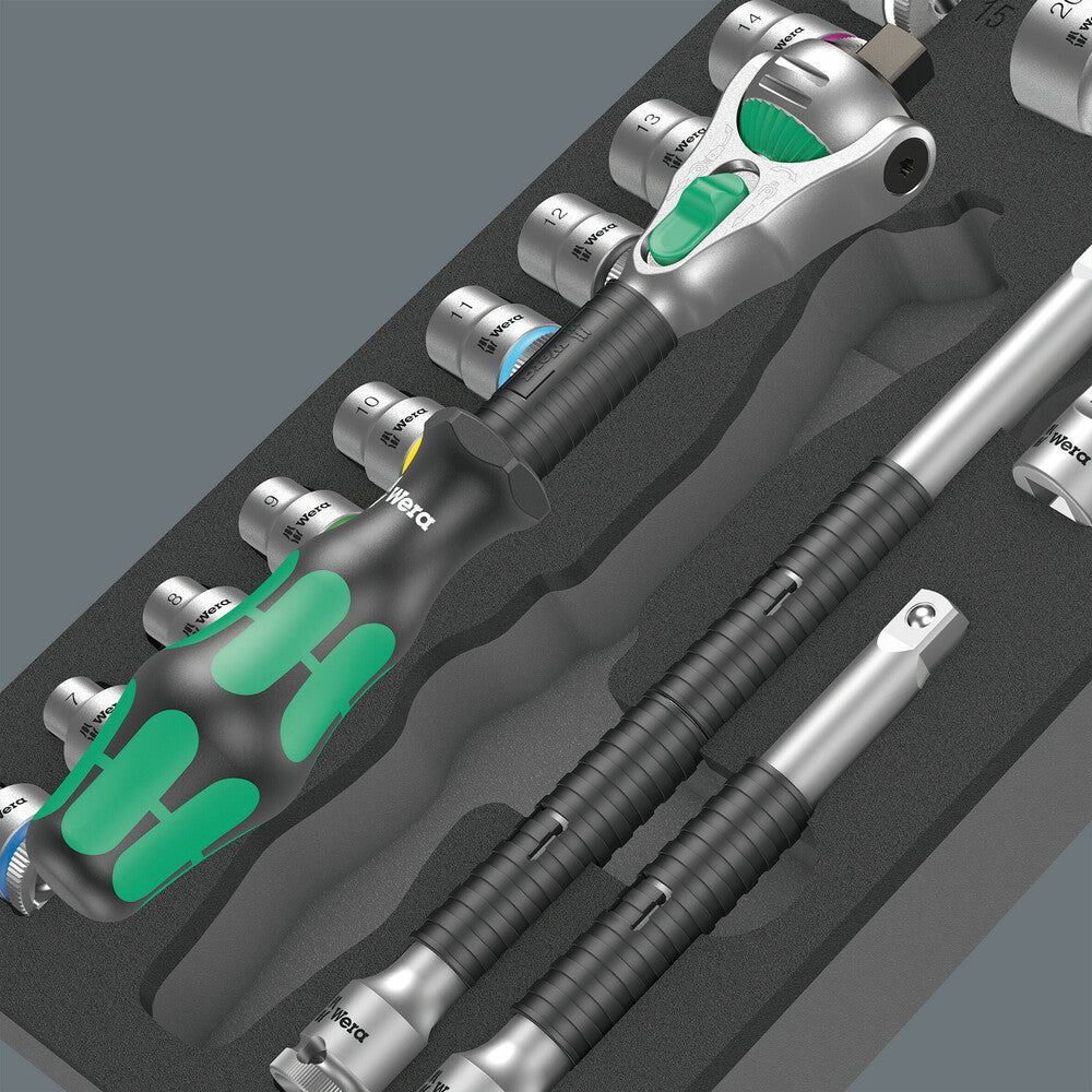 Wera Tools - 9721 Foam insert 8000 B Zyklop 3/8" ratchet set 1