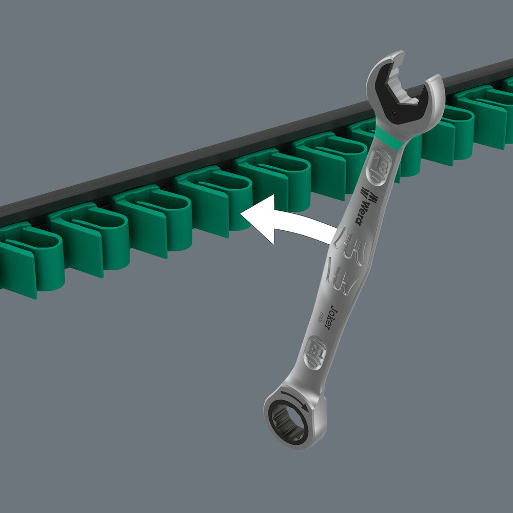 Wera Tools - 9630 Magnetic rail 6000 Joker 1 Ratcheting combination wrenches set