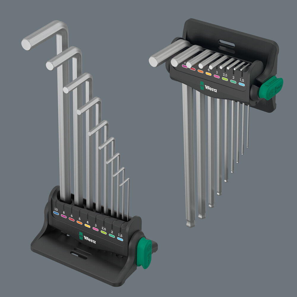 Wera Tools - 950/9 Hex-Plus 8 L-key set, metric, chrome-plated