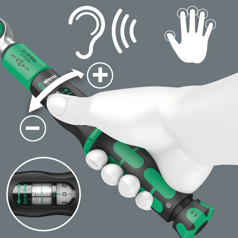 Wera Tools - Safe-Torque A 2 Set 1, 1/4" hexagonal, 2-12 Nm