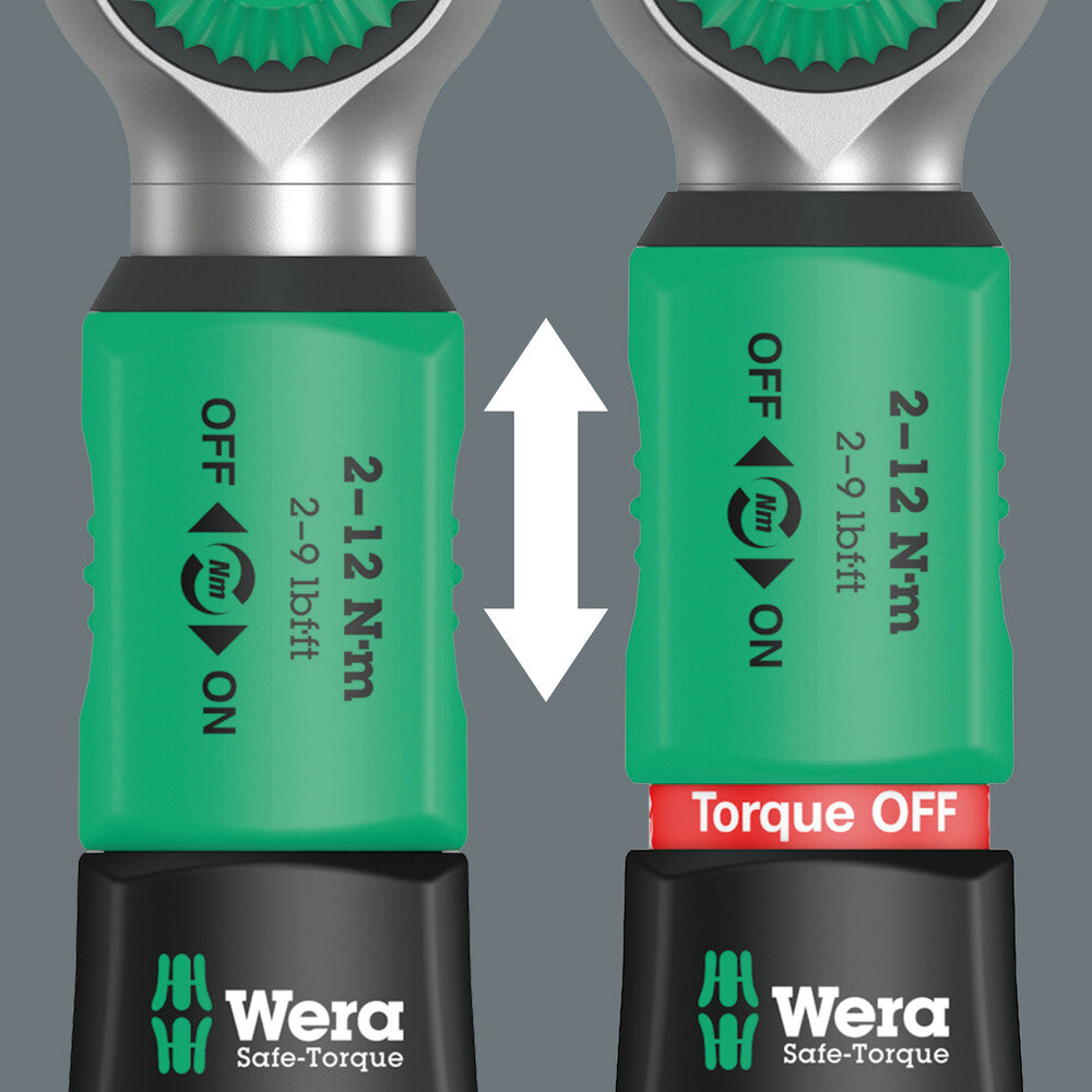 Wera Tools - Safe-Torque A 1 SHK Set 1, 1/4" square head, 2-12 Nm