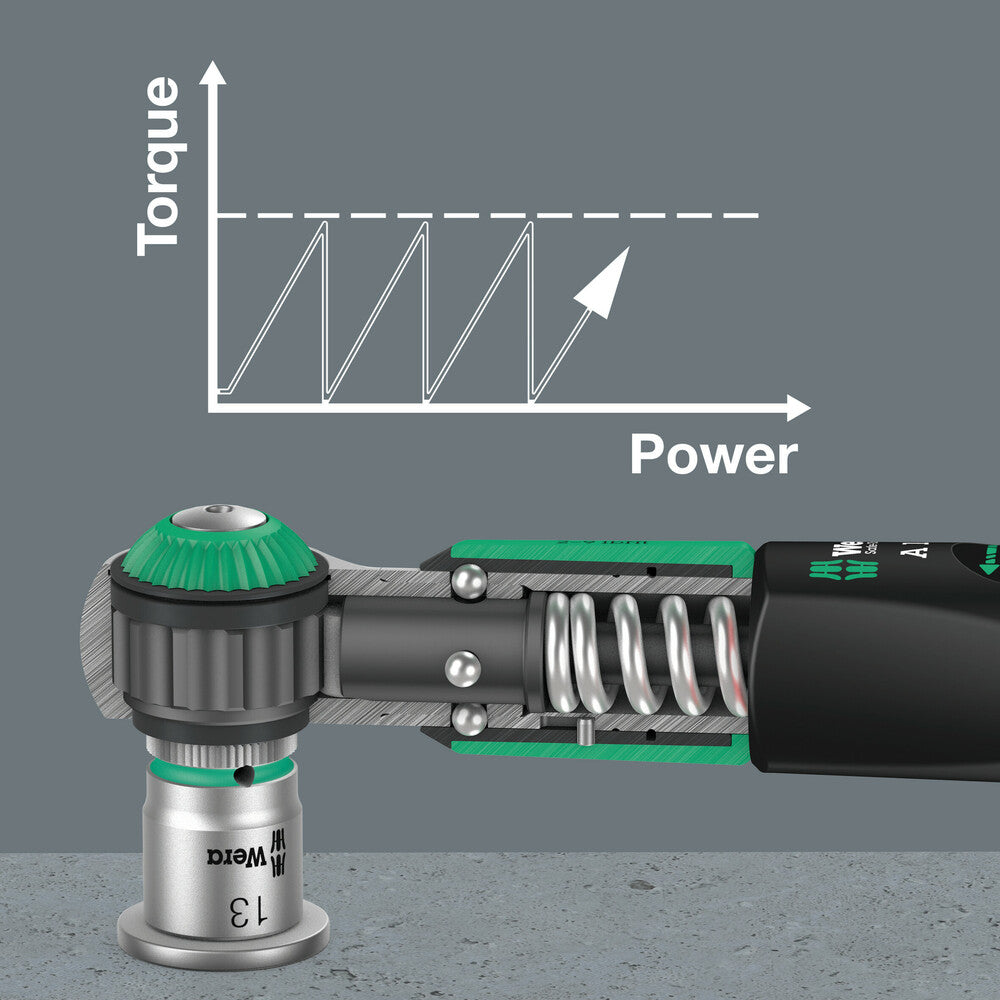 Wera Tools - Safe-Torque A 1 SHK Set 1, 1/4" square head, 2-12 Nm