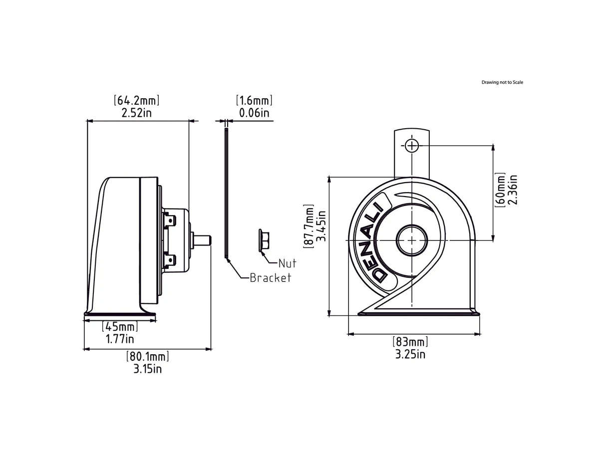 Denali - SoundBomb Mini Electromagnetic Low Tone Horn