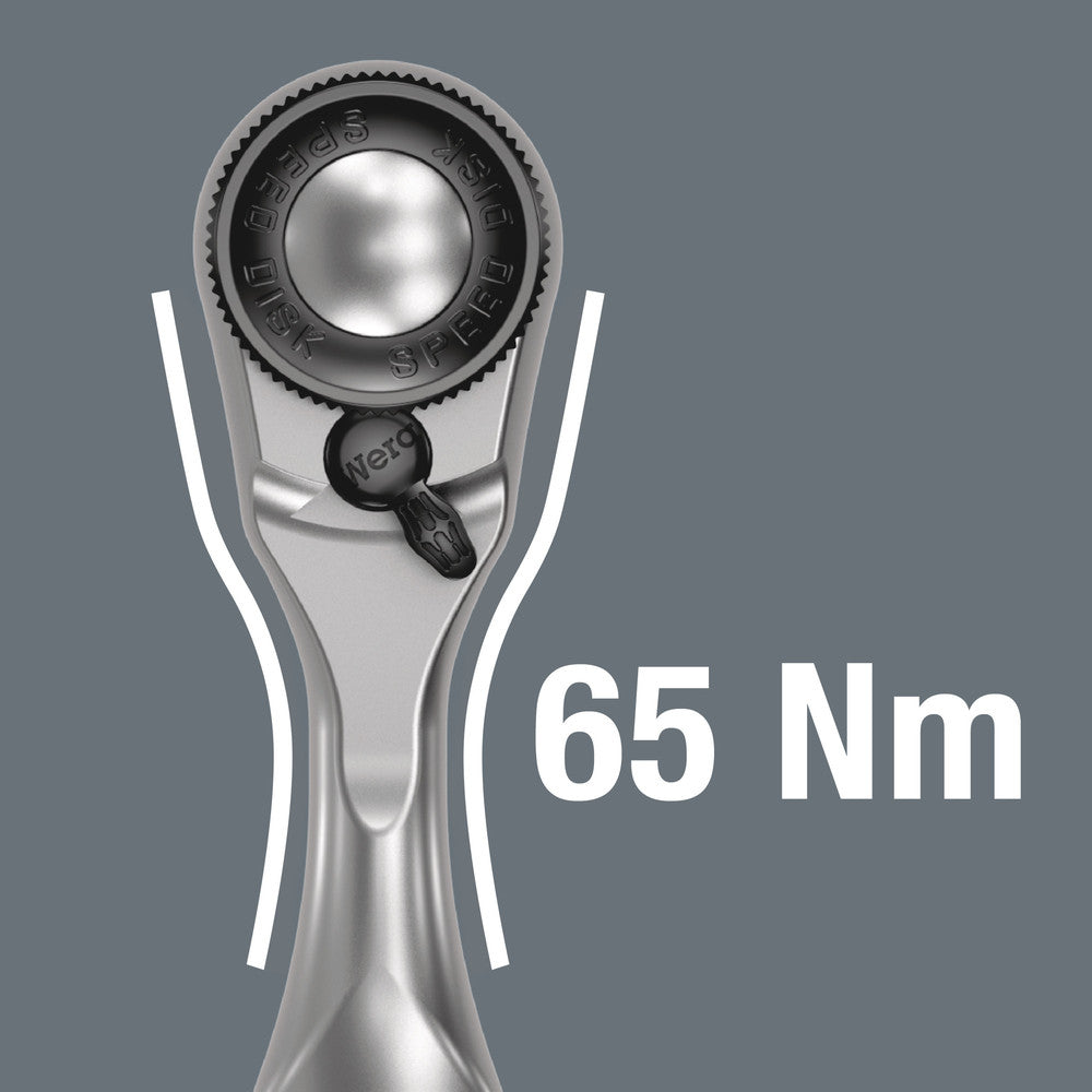 Wera Tools - 8008 A Zyklop Mini 3 Ratchet with 1/4" drive