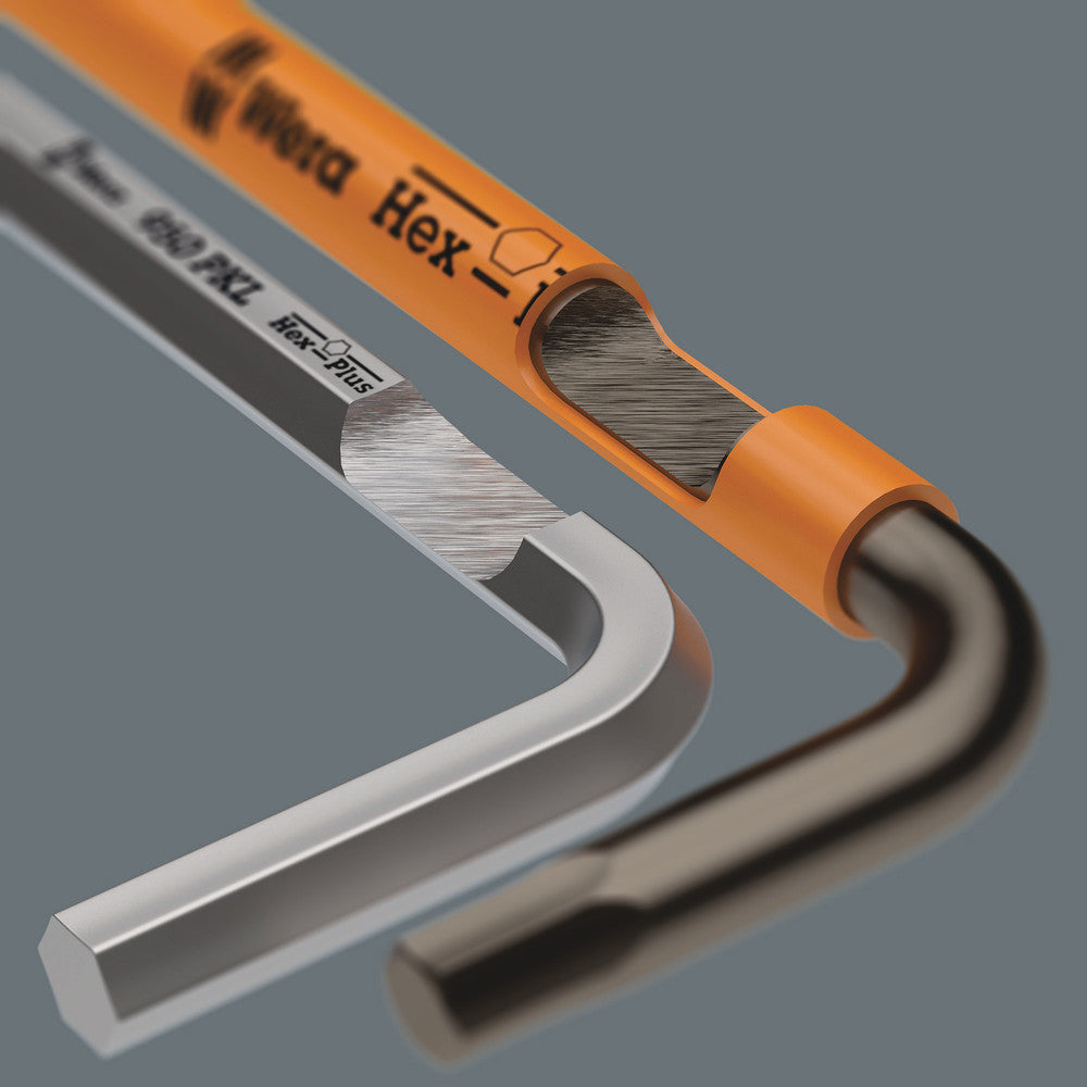 Wera Tools - 950/9 Hex-Plus Multicolour HF 1 L-key set, metric, BlackLaser, with holding function