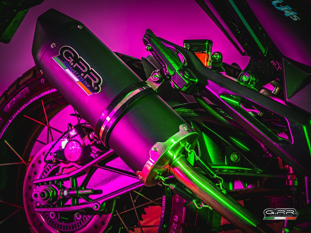GPR-Exhaust---Furore-Evo4-Nero-Full-Line-for-GK-125-from-2022-to-2024-dB-Killer-Catalyst