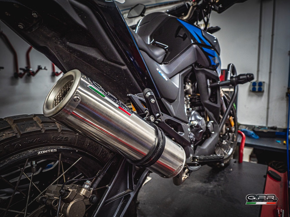 GPR-Exhaust---M3-Inox-Full-Line-for-GK-125-from-2022-to-2024-dB-Killer-Catalyst
