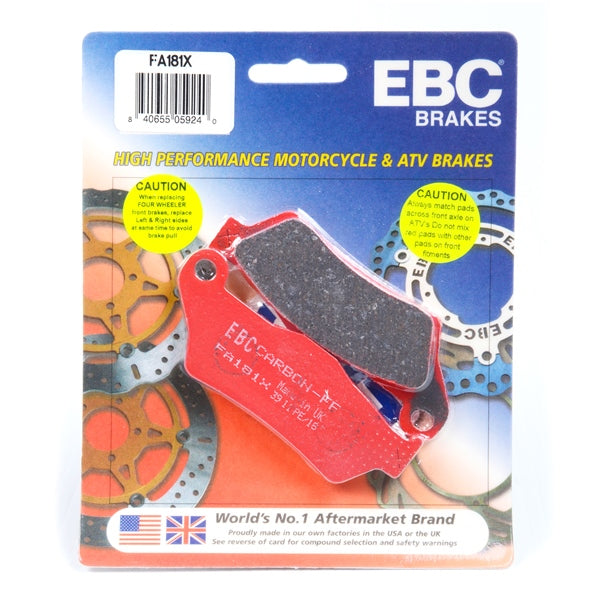 EBC - Front or Rear brake pads (FA181X) - For Enduro and Dual-Sport use
