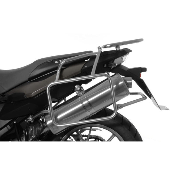TOURATECHフォールディングシフトペダルF800GS F700 F650 Side Case Racks Stainless Steel - BMW F800GS, F700GS, F650GS