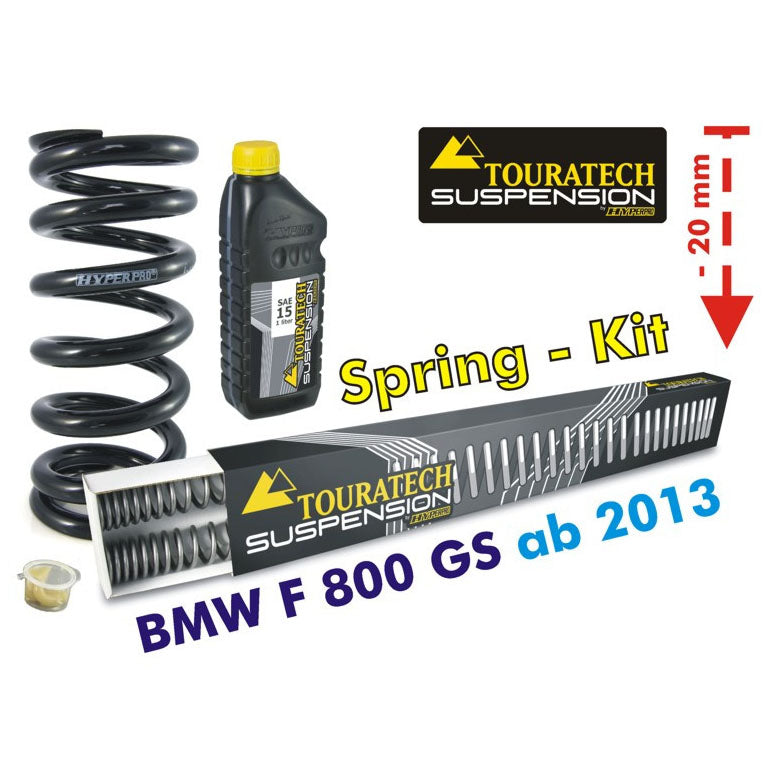 Touratech - 20mm Lowering Progressive Fork & Shock Springs - BMW F800GS /GSA 13-18