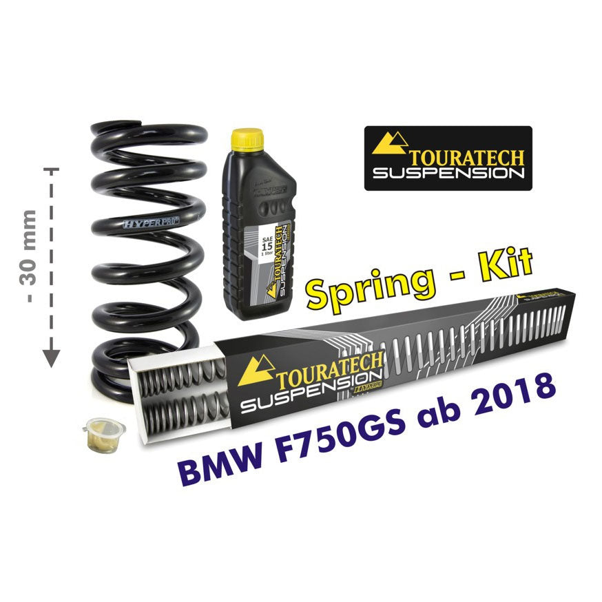 Touratech - 30mm Lowering Progressive Fork & Shock Springs - BMW F750GS 2018 and up