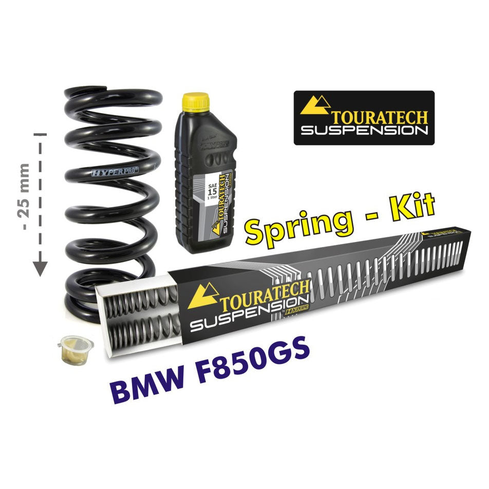 Touratech - 25mm Lowering Progressive Fork & Shock Springs - BMW F850GS /GSA