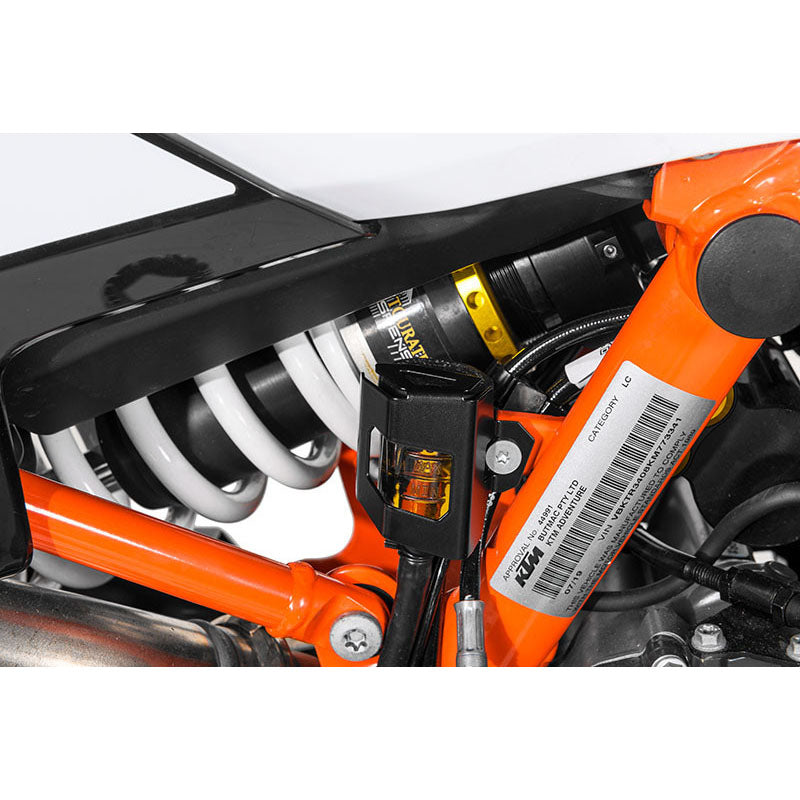 Touratech - Rear Brake Fluid Reservoir Guard Black - KTM Adventure 790 /R, 890 /R, 1290 from 2021, Husqvarna Norden 901