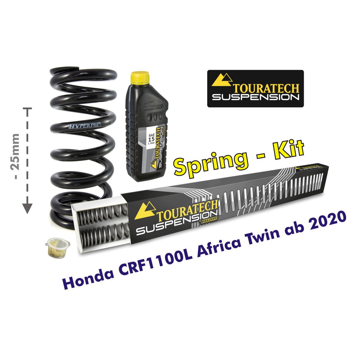 Touratech - 25mm Lowering Progressive Fork & Shock Springs - Honda Africa Twin CRF1100L