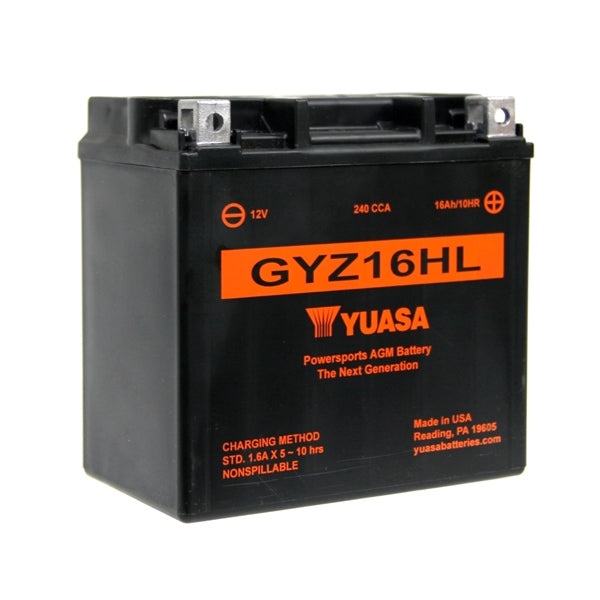 Yuasa - Battery Maintenance Free AGM Factory Activated (GYZ16HL)