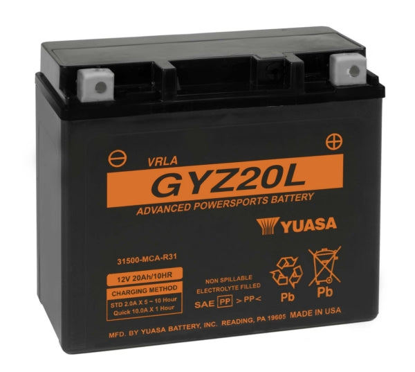 Yuasa - AGM Battery Maintenance Free Factory Activated (GYZ20L)