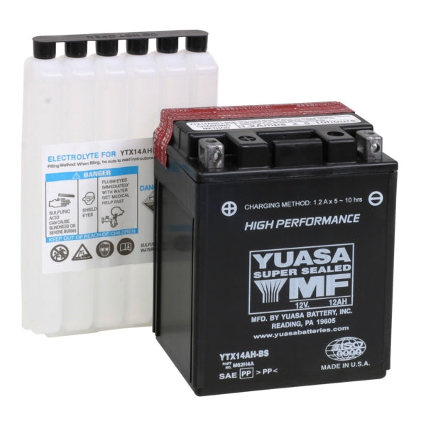Yuasa - AGM Battery Maintenance Free Factory Activated (YTX14AH-F/A)