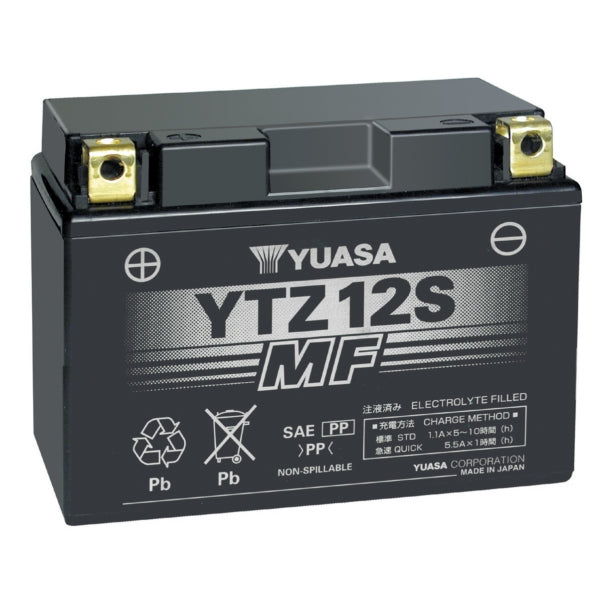 Yuasa - AGM Battery Maintenance Free Factory Activated (YTZ12S)
