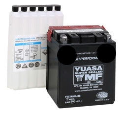 SigmasTek Maintenance-Free AGM Battery - Direct Replacement For Yuasa YTX14AHL-BS (12V, D Terminals)