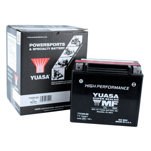 Yuasa - AGM Battery Maintenance Free High Performance (YTX20H-BS)