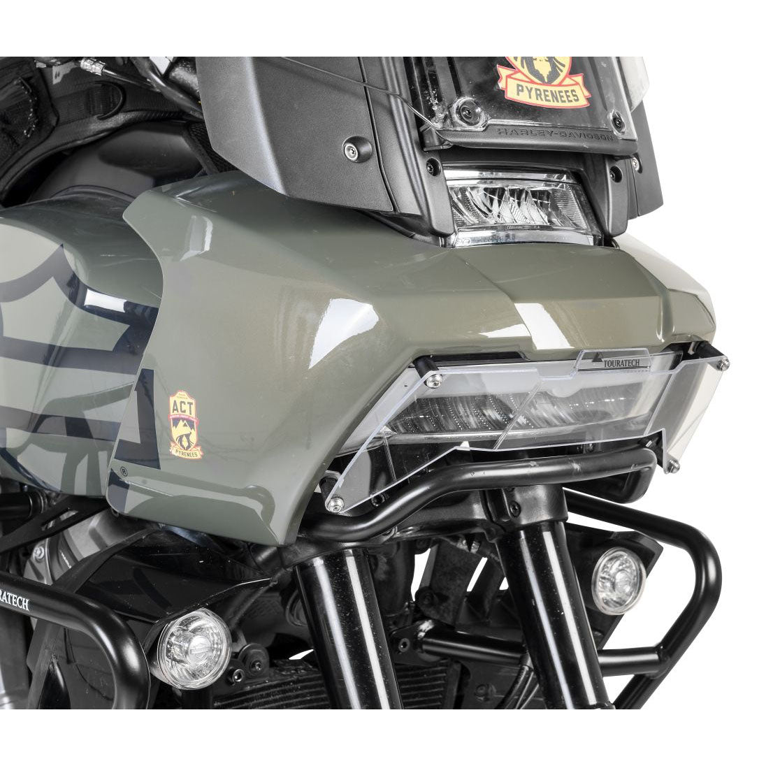 Touratech - Headlight Guard Makrolon Quick-Release - Harley-Davidson RA1250 Pan America