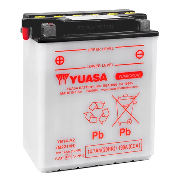 Yuasa - High Performance Conventional (AGM) Batteries-YUAM2214HIND