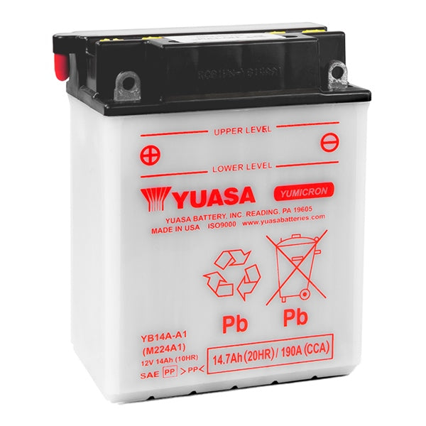 Yuasa - High Performance Conventional (AGM) Batteries-YUAM2214HIND