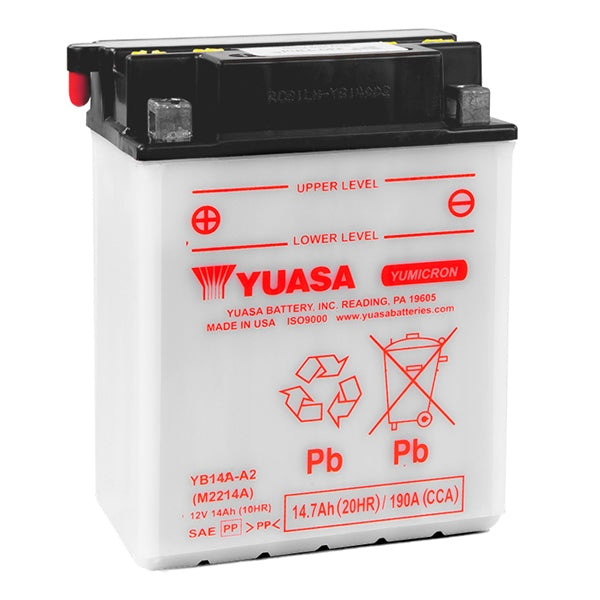 Yuasa - High Performance Conventional (AGM) Batteries-YUAM2214HIND