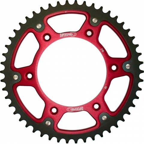 Supersprox-SPROCKET 52 Rear HONDA RD SUPERSPROX RST-210-52-RED
