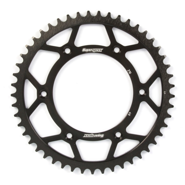 Supersprox-SPROCKET 49 Rear HONDA Black SUPERSPROX RFE-210-49-BLK