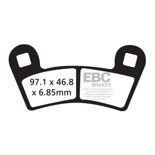 EBC - "SV" Severe Duty Brake Pad - FA456SV Brake Pads Series SV Rear (FA456SVS Series SV )