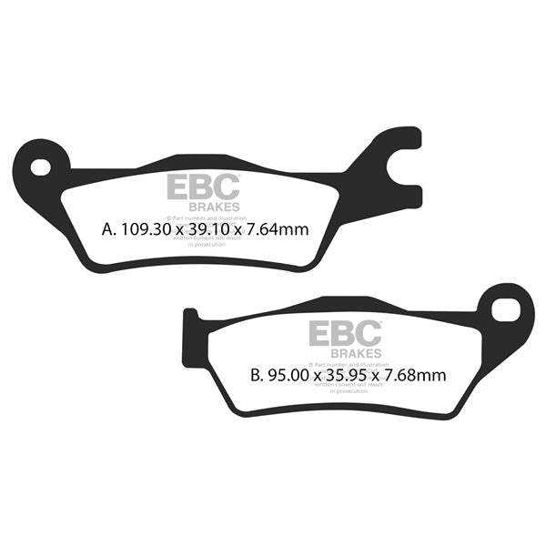 EBC - V-Pad Brake Pad - Left (FA715V)