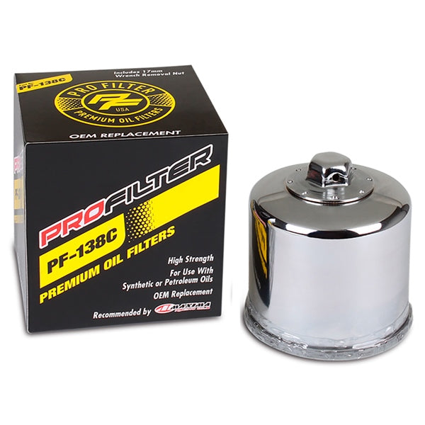 ProFilter - Premium Oil Filter for Aprillia, Arctic Cat, Kymco and Suzuki - (PF-138C)