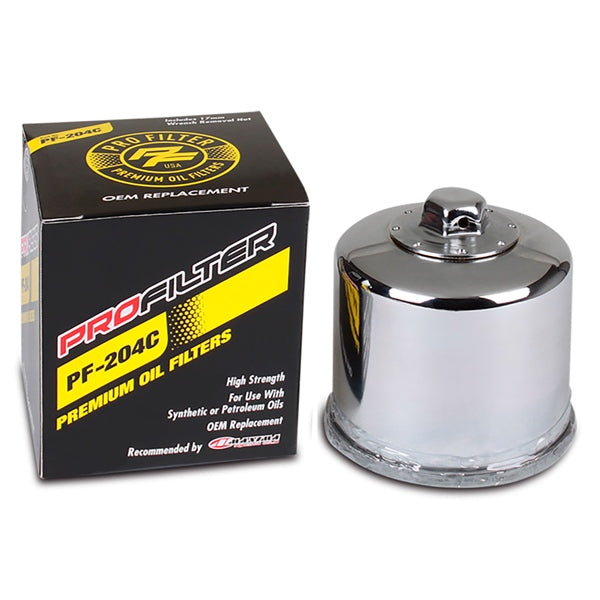 ProFilter - Premium Oil Filter for Arctic Cat, Harley Davidson - (PF-204C)