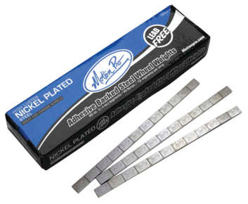 Motion Pro - Nickel-Plated Finish Wheel Weights for Chrome Wheels