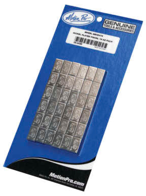 Motion Pro - Nickel-Plated Finish Wheel Weights for Chrome Wheels