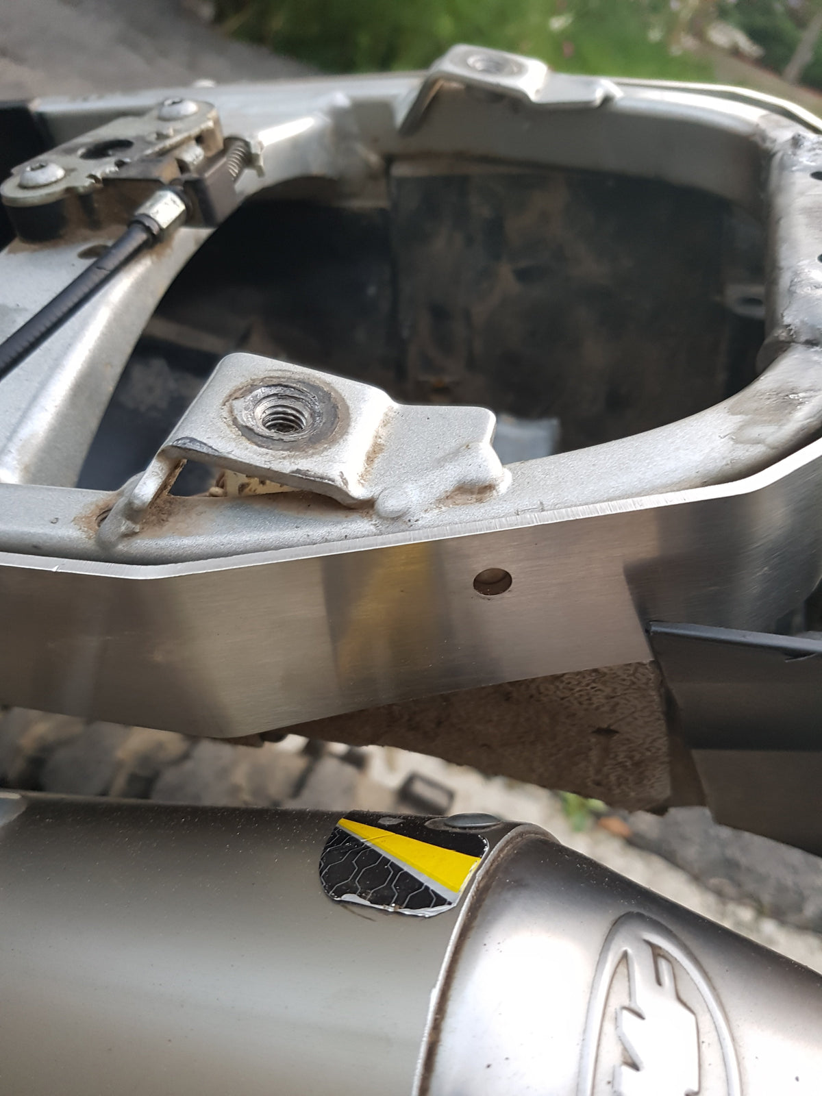 SubStraight SE for KTM 950SE/SM Subframe Reinforcing Brace