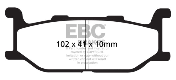 EBC - V-Pad Brake Pad - Front (FA179V)